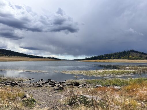 Beautiful Crescent Lake in The Arizona White Mountains