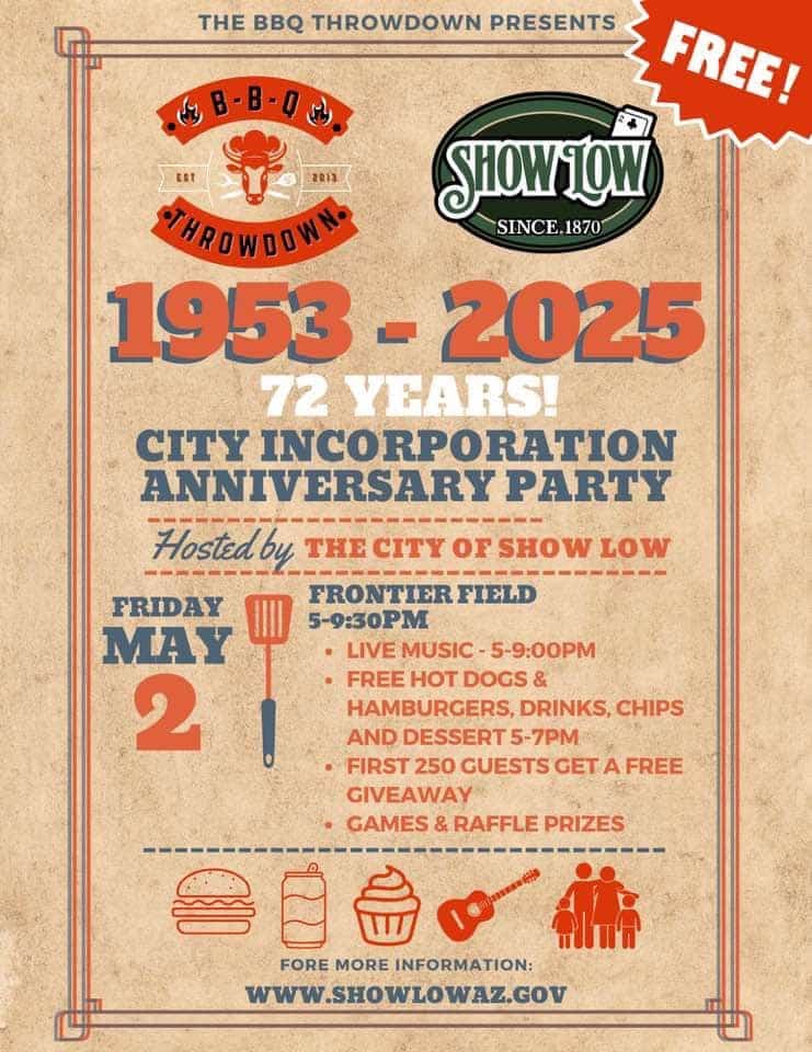 Show Low AZ 72nd Anniversary Party