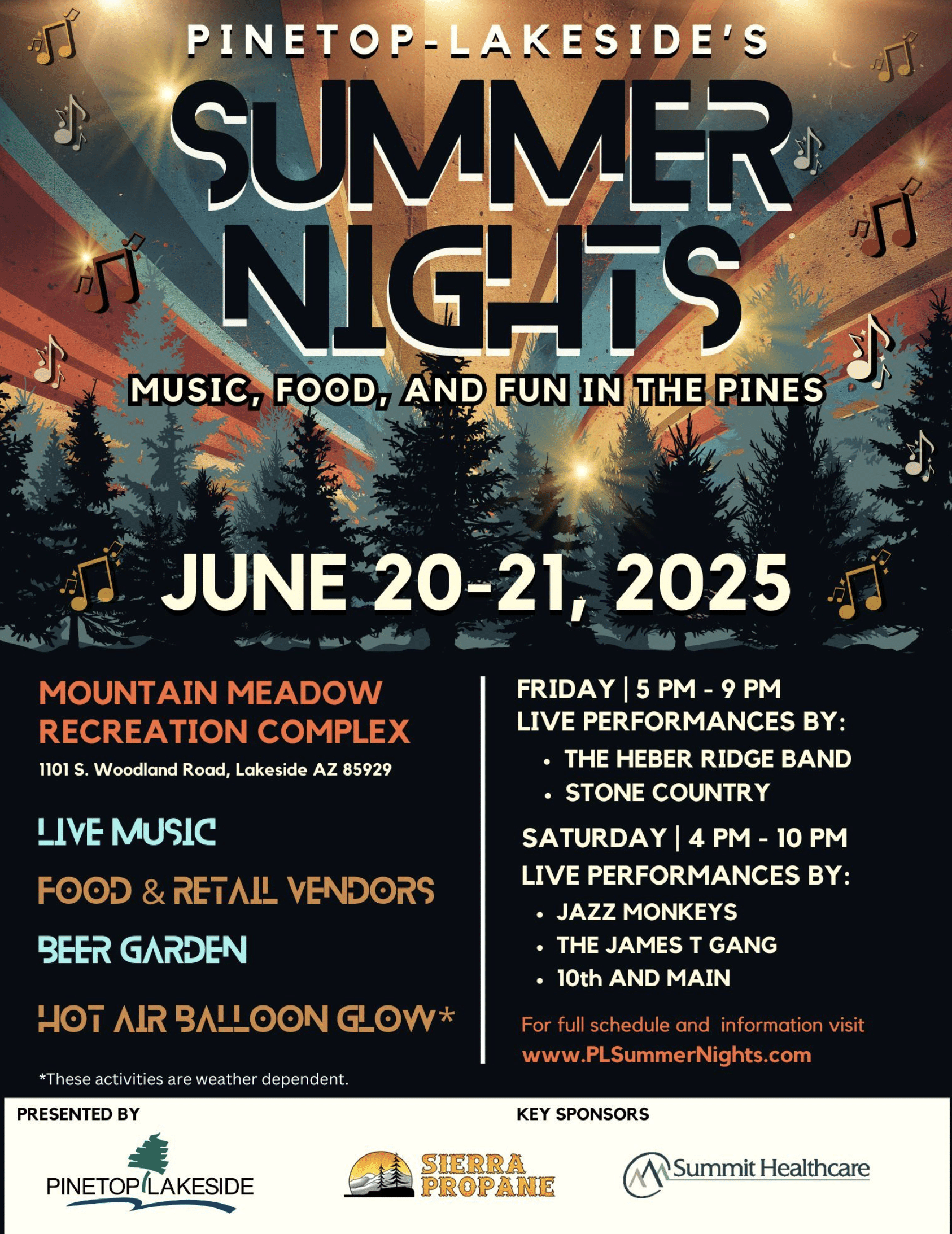 Pinetop-Lakeside Summer Nights - June 20 and 21, 2025