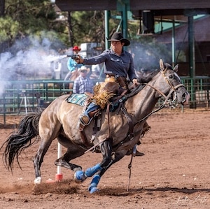 Rodeo and mounted shooting in the Arizona White Mountains
