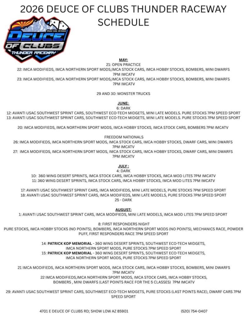 Deuce of Clubs Thunder Raceway