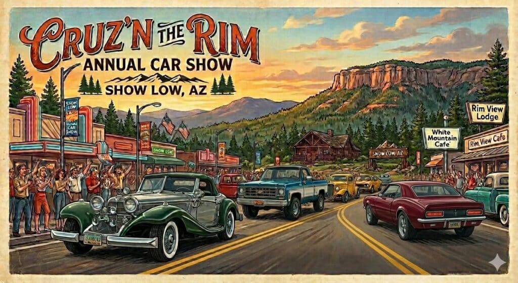 Cruzn The Rim Car Show - Show Low AZ