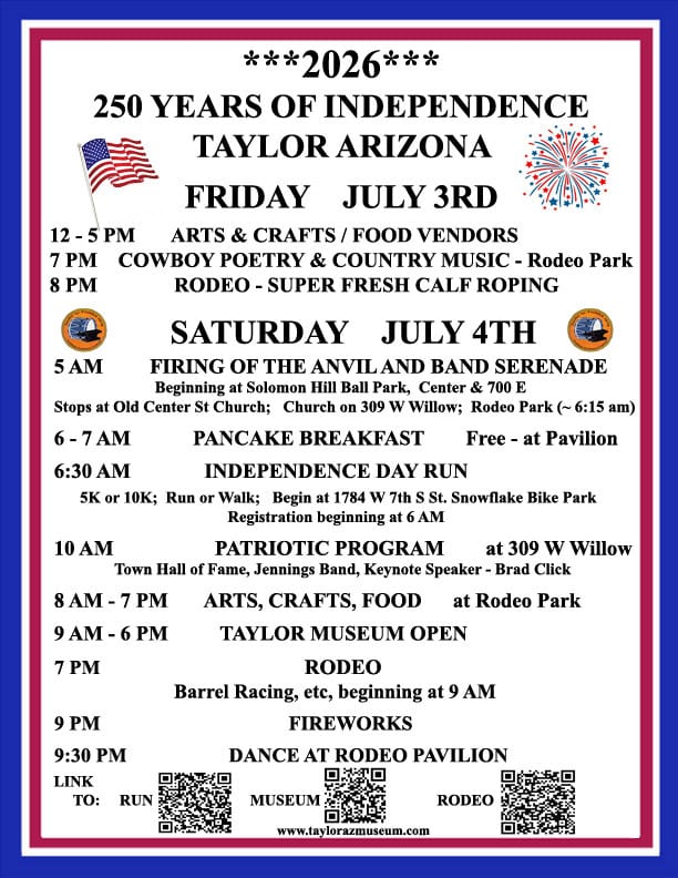 Taylor Arizona Independence Day and Rodeo