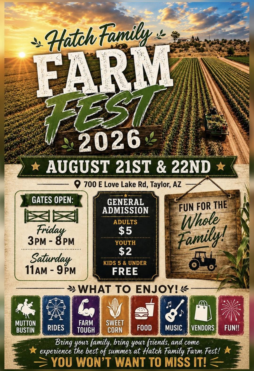 Hatch Family Farm Fest - Taylor, AZ