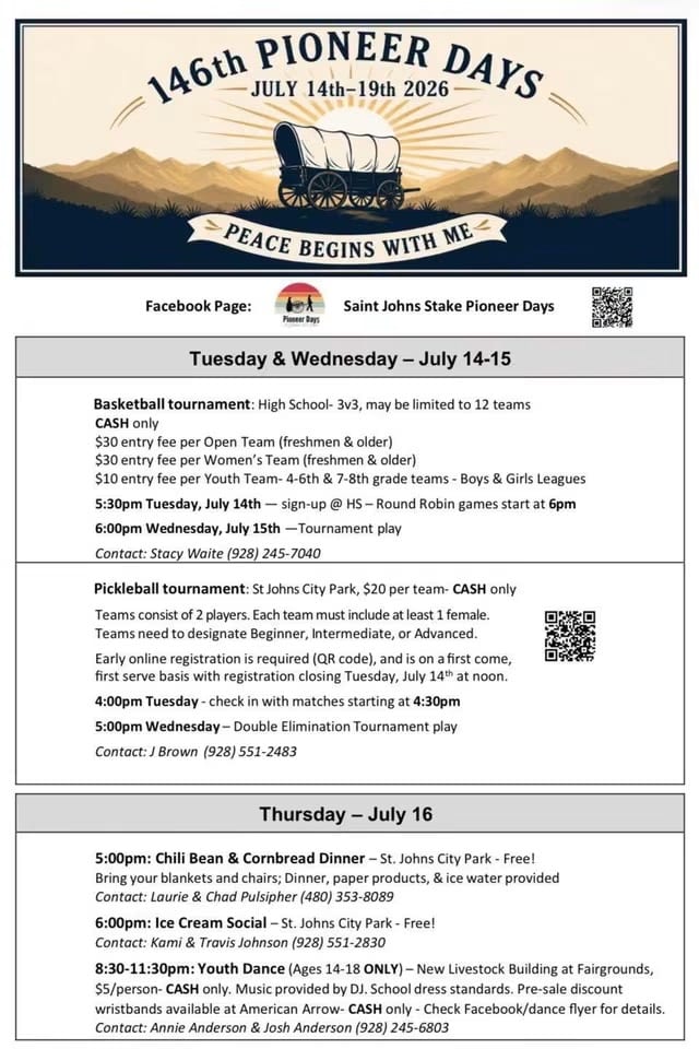 St Johns Pioneer Days