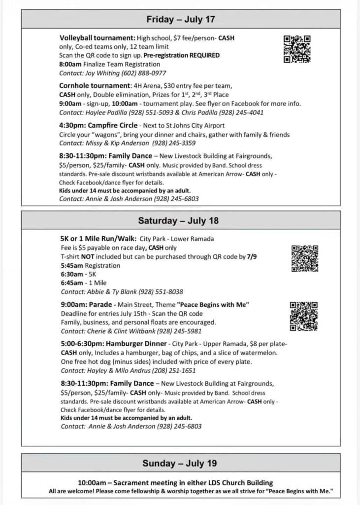 St Johns Pioneer Days