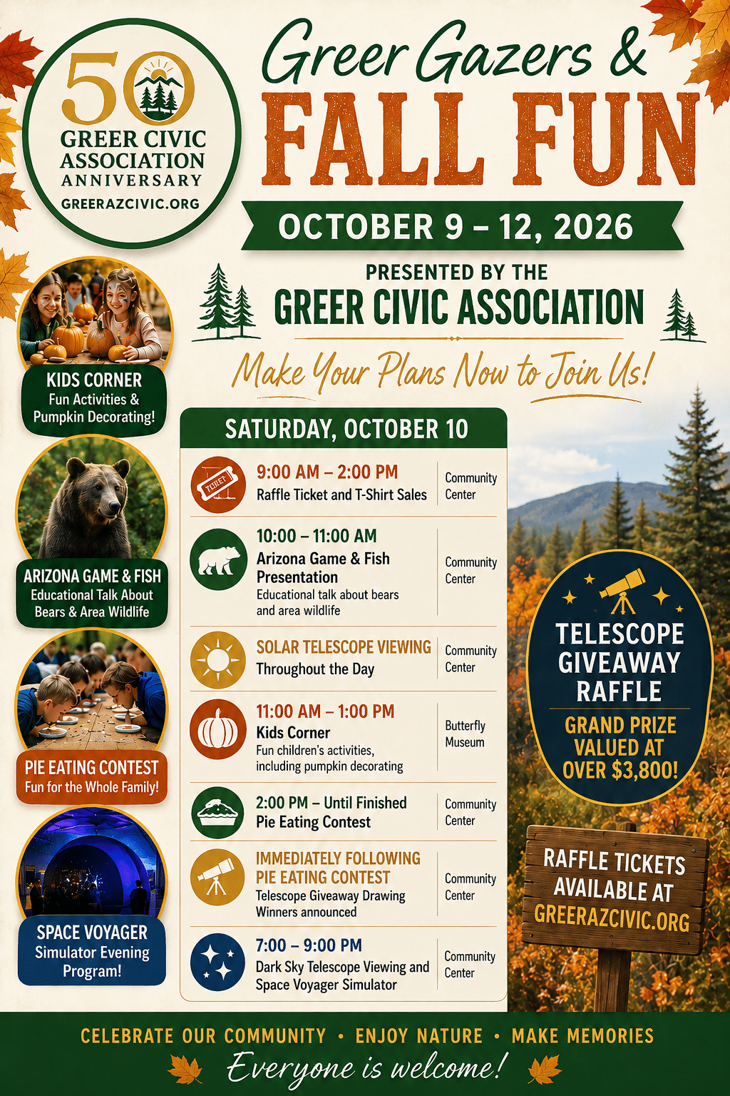 Greer Gazers and Fall Fun