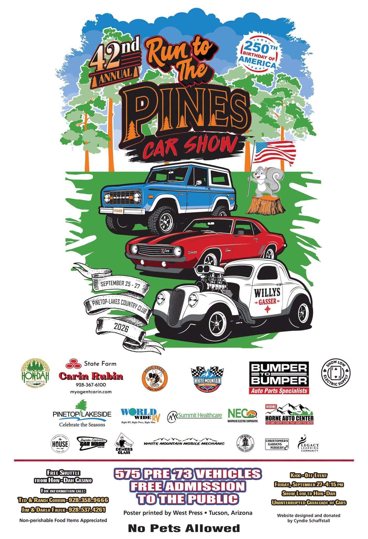 Run To The Pines Car Show